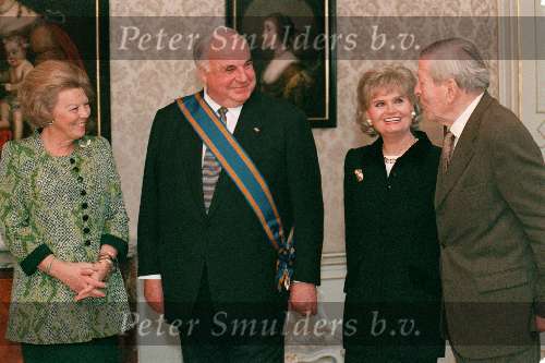 Den Haag
Koningin Beatrix met Prins Claus en Helmuth Kohl en vrouw
1998