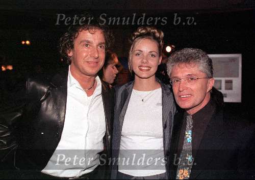Uitgeest 11 januari 1998
Nieuwjaarsfeest Henk Geels
op de foto v.l.n.r. Jacques D\\\'Ancona met Nerena Ruinemans en Marco Borsato