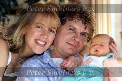 Blaricum, 24 januari 2000
Karin v d Velden samen met Hans v Hemert en hun dochter Hannah