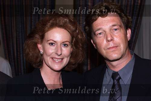 Bussum 14 januari 2000
Omroepman van het jaar bij Jan Tabak.
John de Mol Jr. met zijn vriendin Els