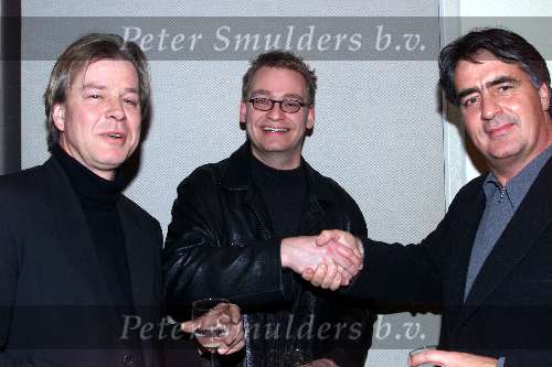 Bussum 14 januari 2000
Omroepman van het jaar bij Jan Tabak.
Unico   Glorie met Pieter Storms