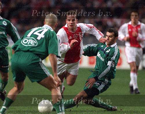 Amsterdam, 20 december 2000
Jubilleumwedstrijd tussen AJAX-Panathiakos
Andy v d Meyde
