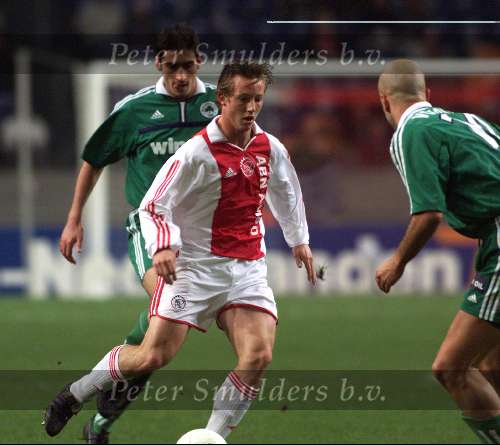 Amsterdam, 20 december 2000
Jubilleumwedstrijd tussen AJAX-Panathiakos
Cedric v d Gun