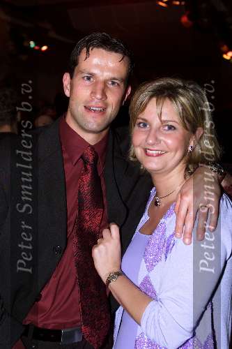 Veldhoven 28 januari 2001
VVCS Voetbalgala bij koningshof in Veldhoven.
Ernest Faber met vrouw