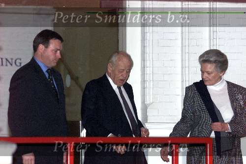 Amsterdam 31 januari 2001
Koningin Beatrix 63 jaar Maxima en Prins Willem Alexander.
Freddy Heineken met vrouw