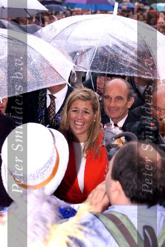 Noord Brabant 4 september 2001
Prins Willem Alexander en Maxima bezoeken Breda, Tilburg, Den Bosch en Eindhoven.
met Johan Vlemmix