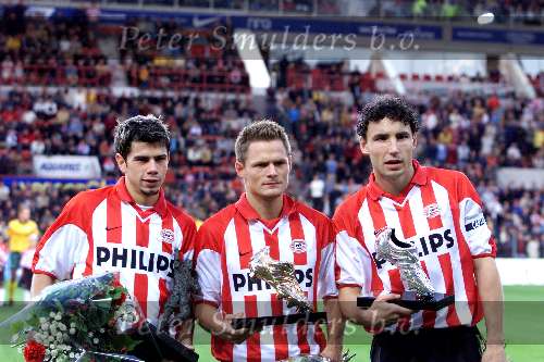 Eindhoven 8 september 2001
PSV-Fortuna sc
Kezman topscorer, Johann Vogel gouden schoen en Mark v Bommel zilveren schoen