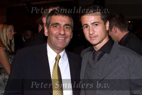 Veldhoven 28 januari 2001
VVCS Voetbalgala bij koningshof in Veldhoven.
Aristakis en Nikos Machlas