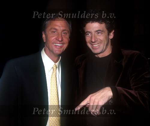 Patrick Bruel met johoan Cruyff