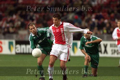 Amsterdam, 20 december 2000
Jubilleumwedstrijd tussen AJAX-Panathiakos
Rafael v d Vaart