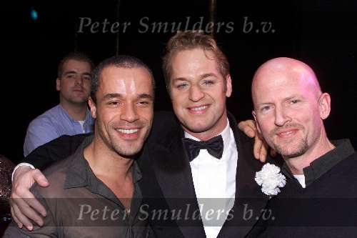 Amsterdam, 28 januari 2001 De laatste voorstelling van de musical CHICAGO
Tony Neefs, Stanley Burlesson en