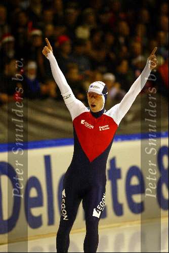 Heerenveen 22 december 2001
Skate  off wedstrijden voor Olympische spelen.
Jochem Uytdehaage