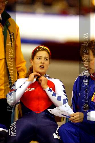 Heerenveen 22 december 2001
Skate  off wedstrijden voor Olympische spelen.
Judith Straathof