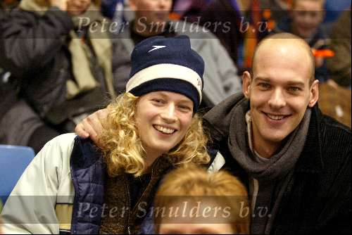 Heerenveen 22 december 2001
Skate  off wedstrijden voor Olympische spelen.
Marcel Wouda met vriendin