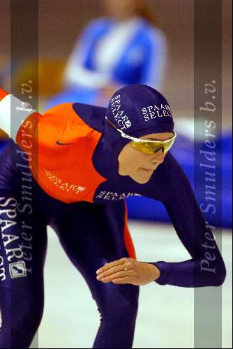 Heerenveen 22 december 2001
Skate  off wedstrijden voor Olympische spelen.
Marianne Timmer