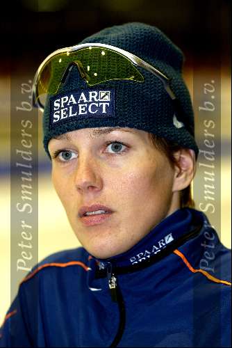 Heerenveen 22 december 2001
Skate  off wedstrijden voor Olympische spelen.
Marianne Timmer