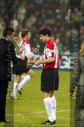 Eindhoven 26 januari 2002
PSV-NAC 3-1
Mark v Bommel en Ronald Waterreus (speler en keeper van het jaar)
