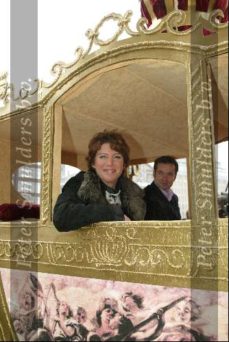 Amsterdam 8 januari 2002
Myrna Goossen  in de gouden koets