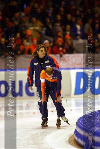 Heerenveen 22 december 2001
Erben wennemars en Peter Mueller