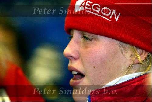 Heerenveen 22 december 2001
Wieteke Cramer in tranen