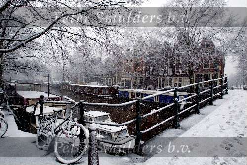 Amsterdam 30 januari 2003
Amsterdam bij Sneeuw Winter Grachten
Winters tafereel woonboten