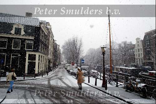 Amsterdam 30 januari 2003
Amsterdam bij Sneeuw Winter Grachten
Winters tafreel