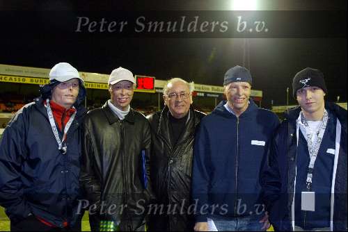 Volendam 29 januari 2003
Oud Ajax tegen oud Volendam. 
Bobby Haarms met brandslachtoffers