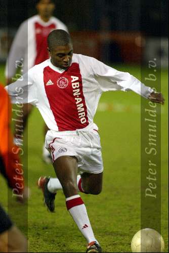 Volendam 29 januari 2003
Oud Ajax tegen oud Volendam. 
Bryan Roy