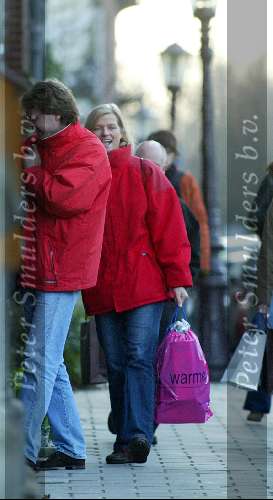 Amsterdam 4 januari 2002
Ellen Adriaanse  met nieuwe vriend