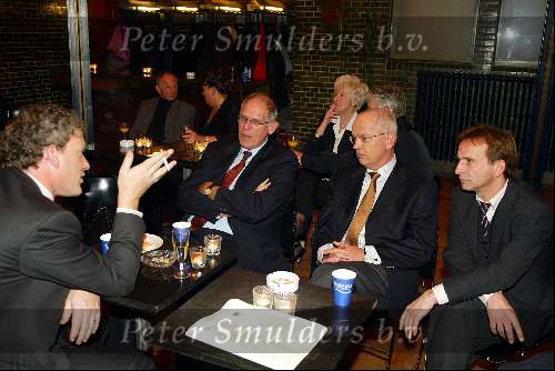 Amsterdam 1 januari 2003
Nieuwjaarsreceptie Staatsloterij in beurs v berlage.
Thom de Graaf Hans dijkstal Gerrit Zalm en Johan Vlemmix