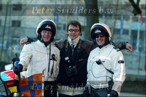 Eindhoven 17 januari 2003
Opening van Abbe Museum Eindhoven door Koningin Beatrix.
Hendrik Jan van Beek met MotorPolitie