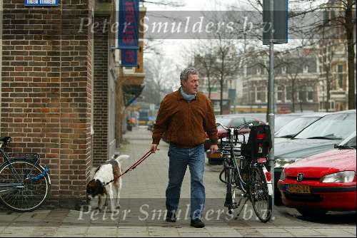 Amsterdam 18 januari 2003
Huub Stapel met hond