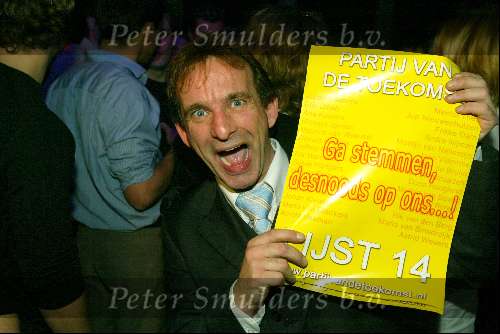 Amsterdam 18 januari 2003
BNN bijeenkomst i.v.m.  verkiezingen.
Johan Vlemmix