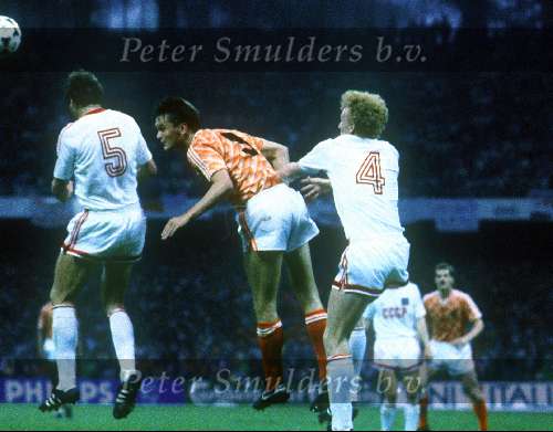 Johnny Bosman tijdens Rusland-Nederland 1-0 EK 1988