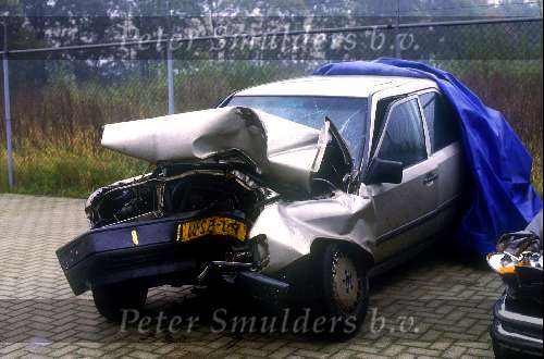 Koos Alberts zijn ongeluksauto