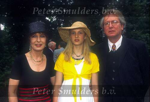 Liesbeth List met man en dochter