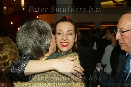 Tilburg 27 januari 2003
Premiere Nonsens in schouwburg Tilburg.
Marjolein Keunig met ouders