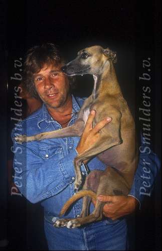 Martin Gaus met hazewindhond
