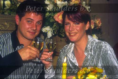 Myrna Goossen met vriend