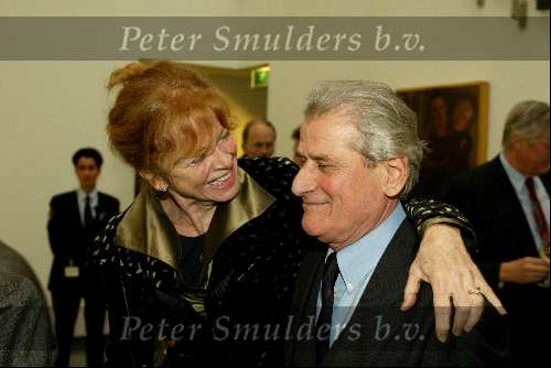 Eindhoven 17 januari 2003
Opening van Abbe Museum Eindhoven door Koningin Beatrix.
Abel Cahen met zijn vrouw Sonja Barend