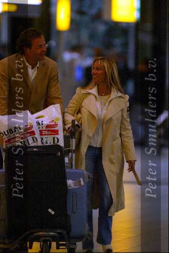 Schiphol 26 januari 2003
Tatjana en Chris Luken komen terug van hun vakantie in Dubai