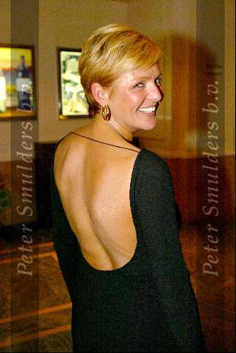 Scheveningen 12 januari 2003
100 jarig bestaan circustheater.
Caroline Tensen met sexy jurk