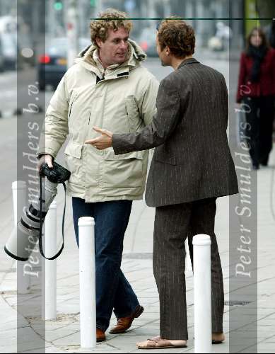 Amsterdam 26 januari 2004
Opnames film GAY. Fotograaf Edwin Smulders heeft ruzie met Hugo Metsers III