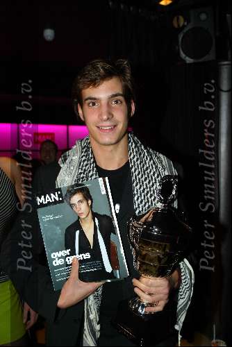 Amsterdam 17 december 2003
Presentatie Man van het jaar in Zebra Lounge.   Egbert Jan Weeber