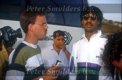 Frank Rijkaard tijdens het wereldkampioenschap 1990 in Italie