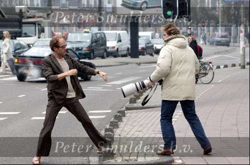 Amsterdam 26 januari 2004
Opnames film GAY. Edwin Smulders heeft ruzie met Hugo Metsers III