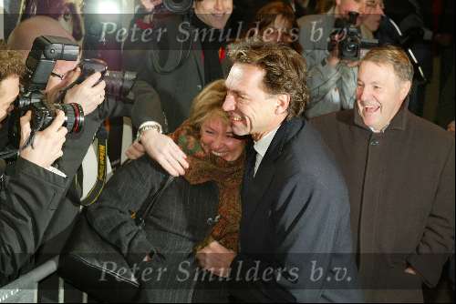 Rotterdam 29  januari 2004
Premiere documantaire over Johan Cruijff in Luxor te Rotterdam. Jan Mulder met vrouw