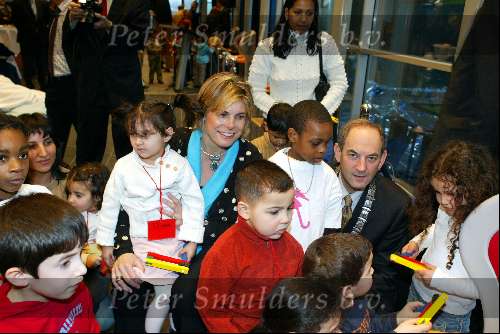 Amsterdam 19 januari 2004
Prinses Laurentien (zwanger) opent het nieuwe IBM pand  met Job Cohen samen.
