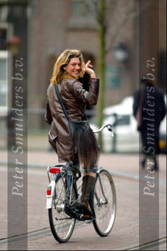 Amsterdam 14 januari 2004
Kelly BB op fiets
