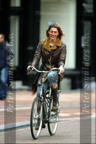 Amsterdam 14 januari 2004
Kelly BB op fiets